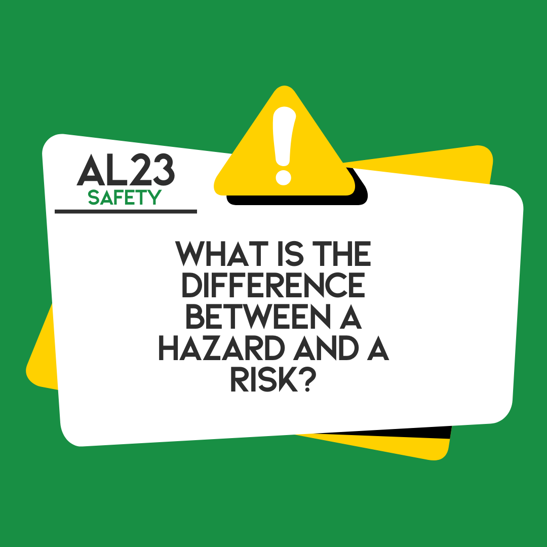 What is the difference between a hazard and a risk